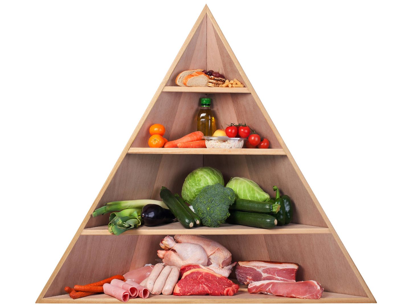 La pirámide alimenticia ya no está bien considerada (iStock)