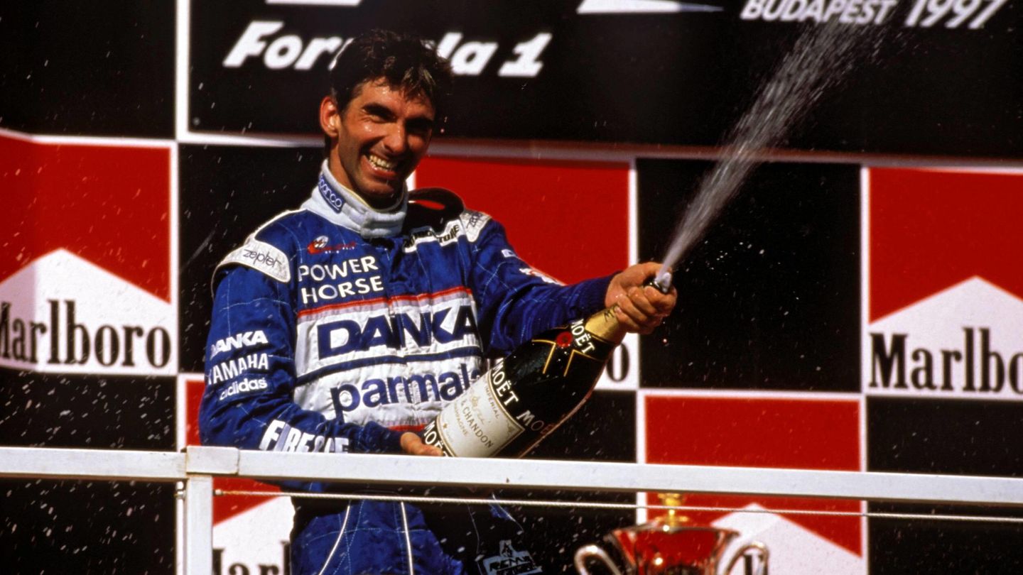 Damon Hill, durante el Mundial de Fórmula 1 de 1997.