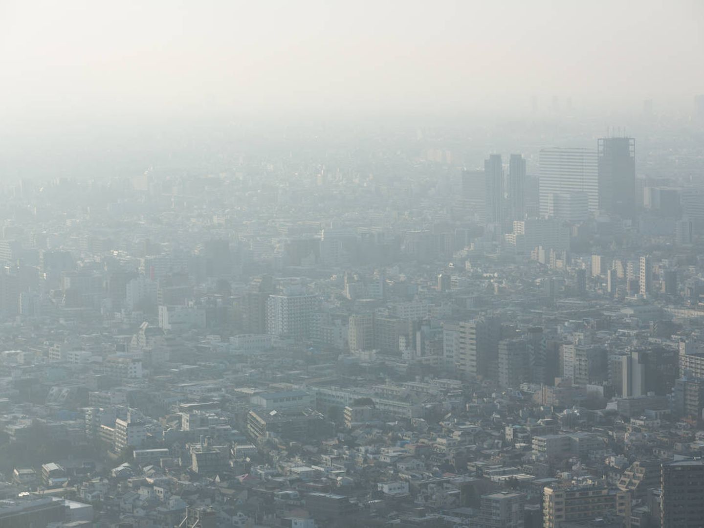 La nube tóxica de Tokio, Japón. (iStock)