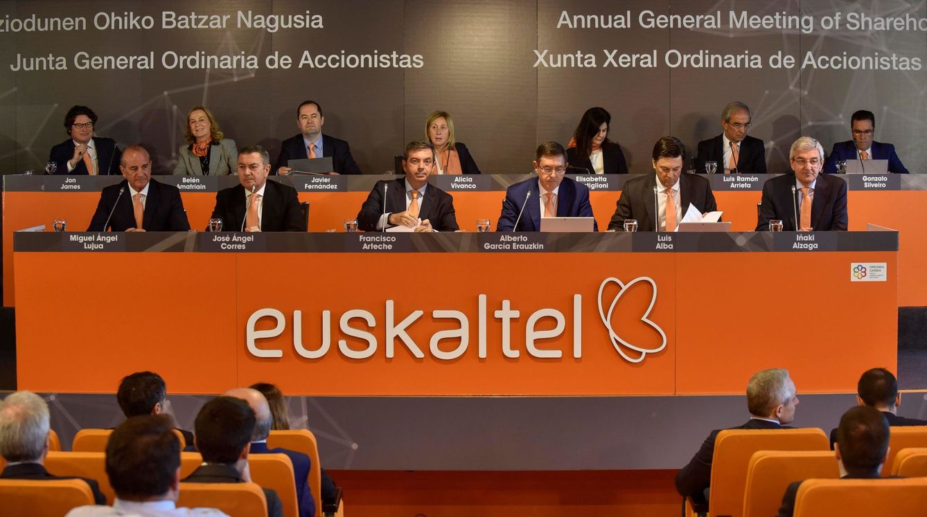 Junta de accionistas de Euskaltel, en una imagen de archivo. (EFE)