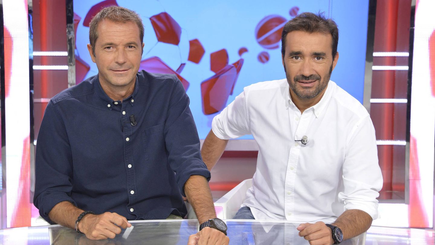 Manu Carreño y Juanma Castaño, la nueva pareja de 'Noticias Cuatro Deportes'. (Mediaset)