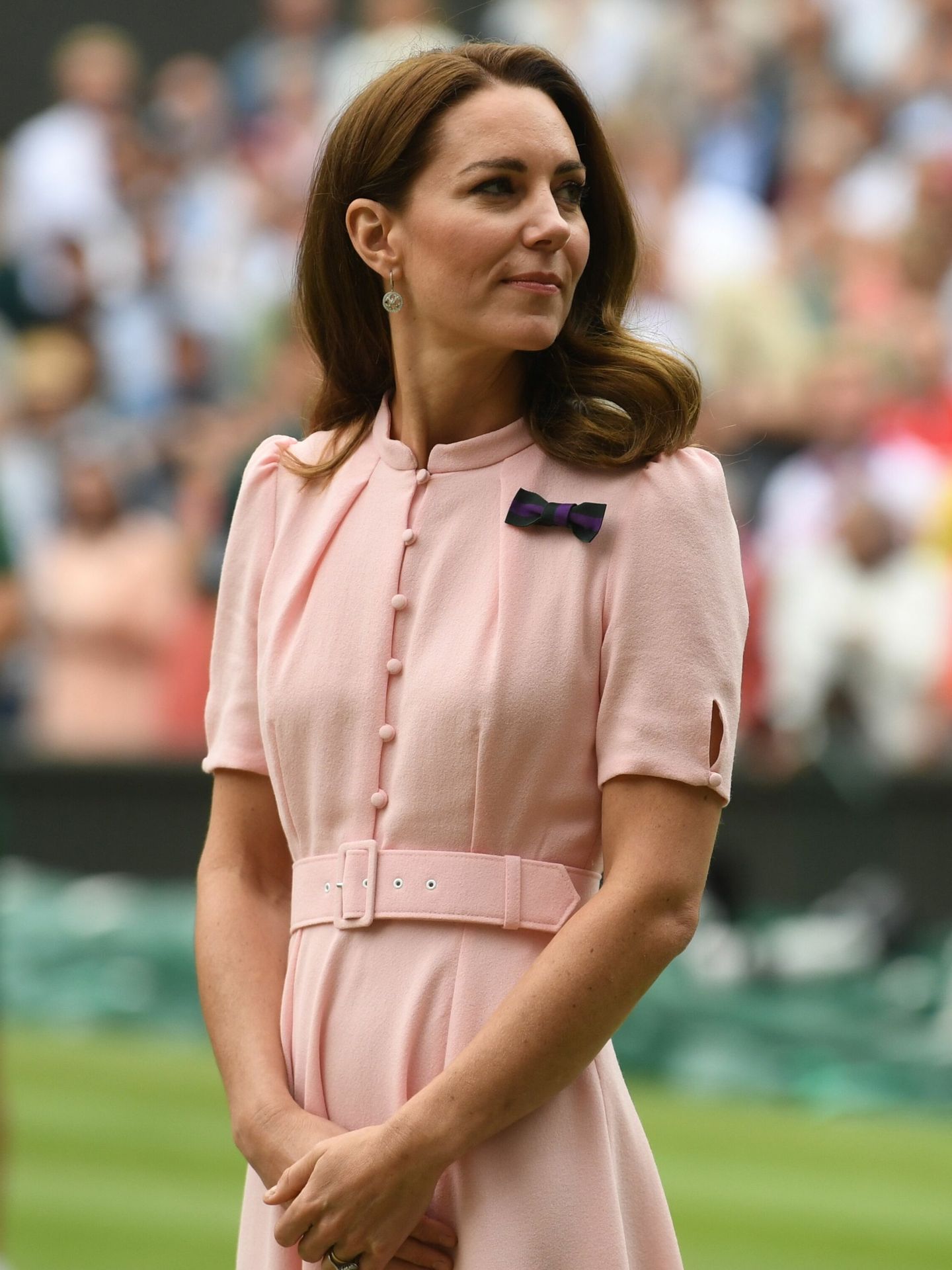 Kate Middleton, en la final de Wimbledon. (EFE)