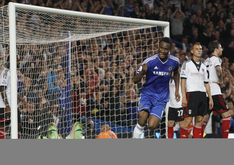 Foto: Obi Mikel celebra un gol marcado con el Chelsea
