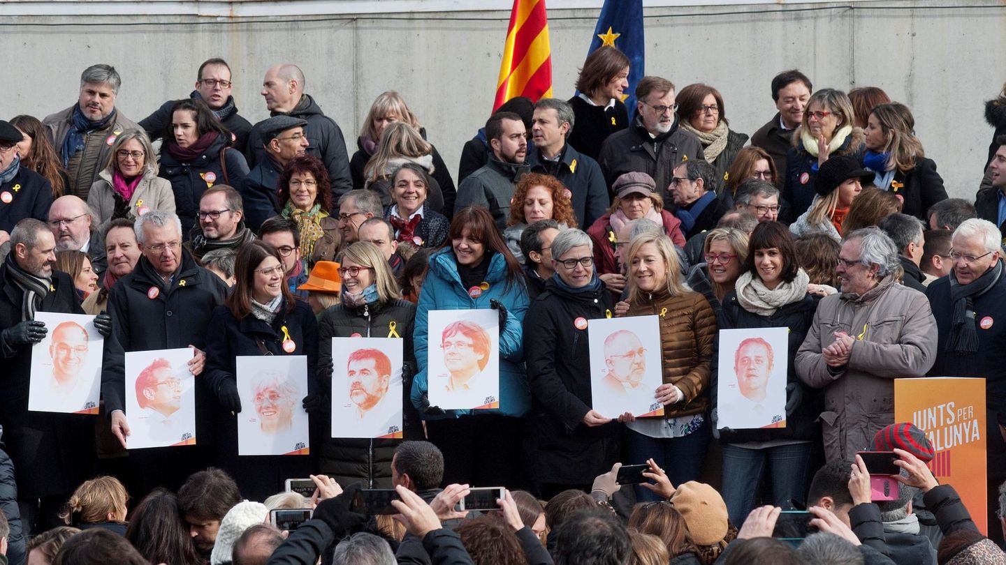 Vista del acto de Junts per Catalunya. (EFE)