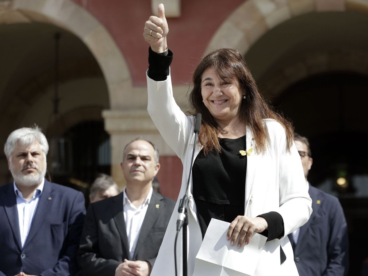 Foto: La presidenta suspendida del Parlament de Cataluña, Laura Borràs. (EFE/Quique García)