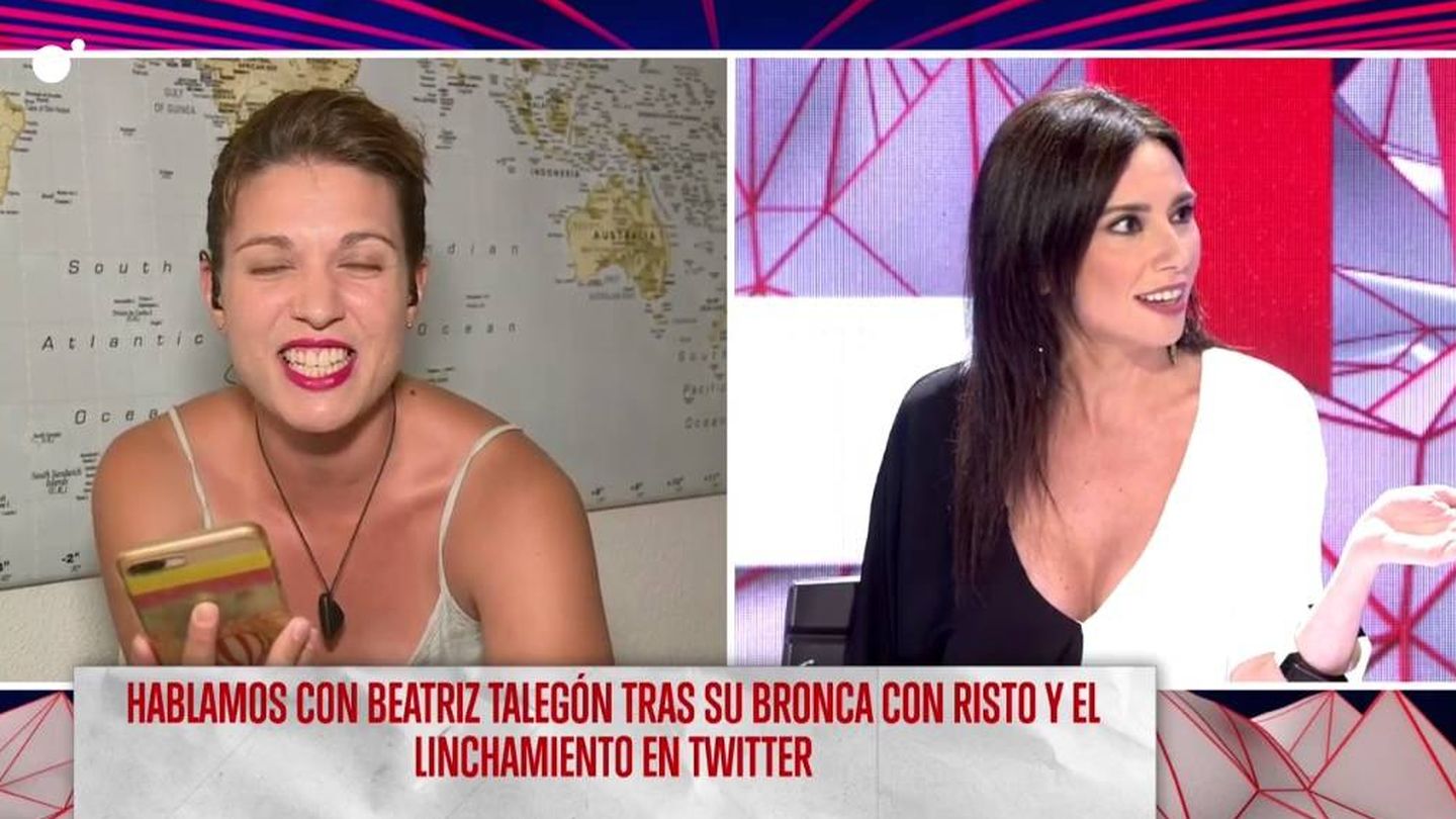 Beatriz Talegón y Flich, en el programa de Risto. (Cuatro).