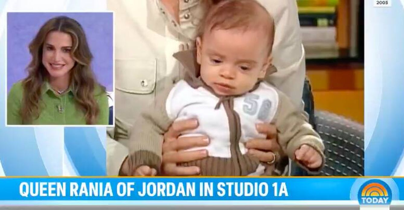 El día que Rania trajo a su hijo pequeño a 'Today'. (NBC)