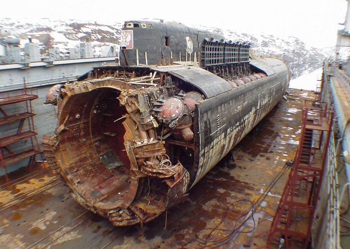 Restos del submarino ruso Kursk