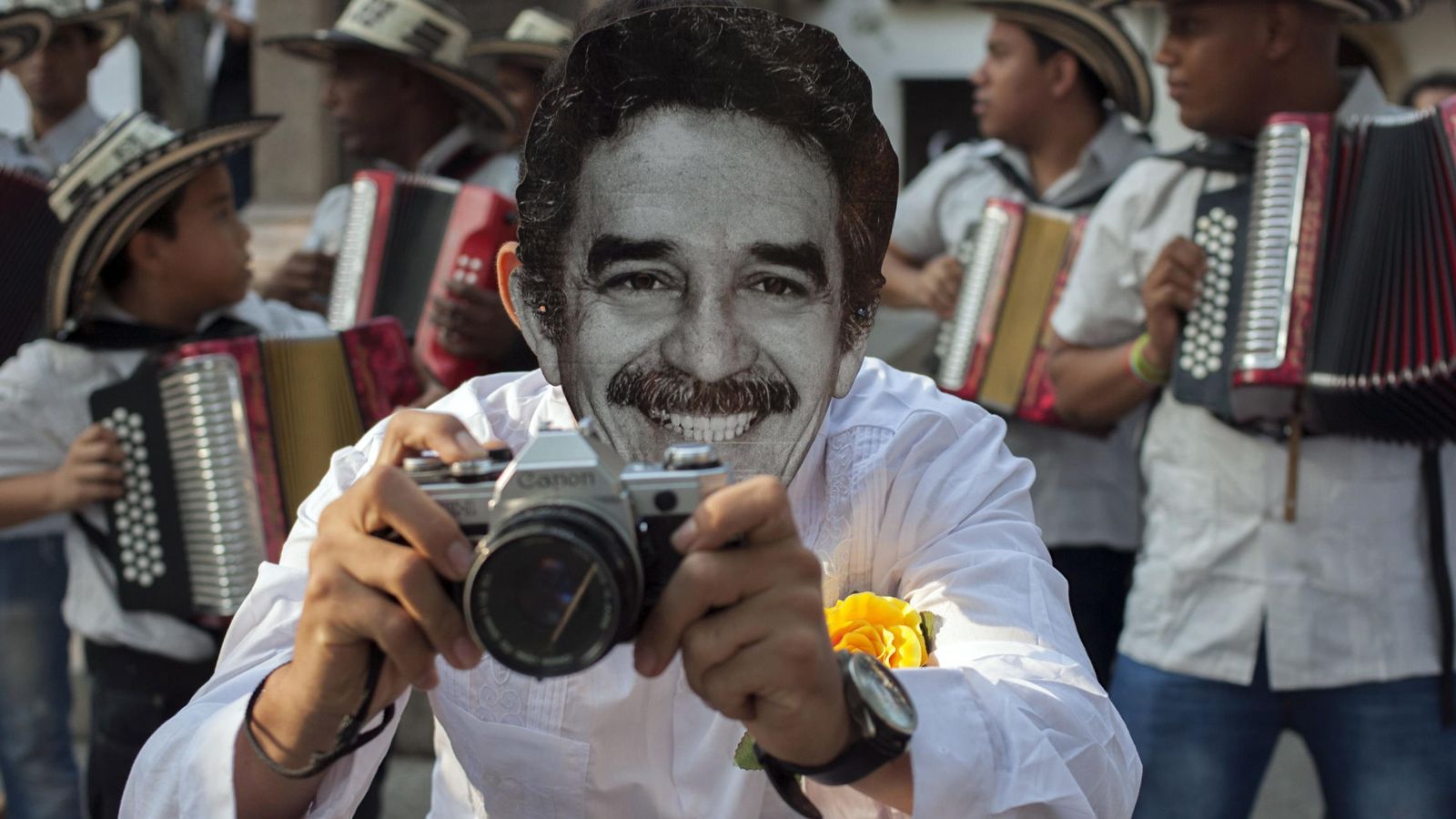 Foto: Celebración del aniversario de la Fundación para el Nuevo Periodismo Iberoamericano (FNPI), que García Márquez fundó en Cartagena (EFE)