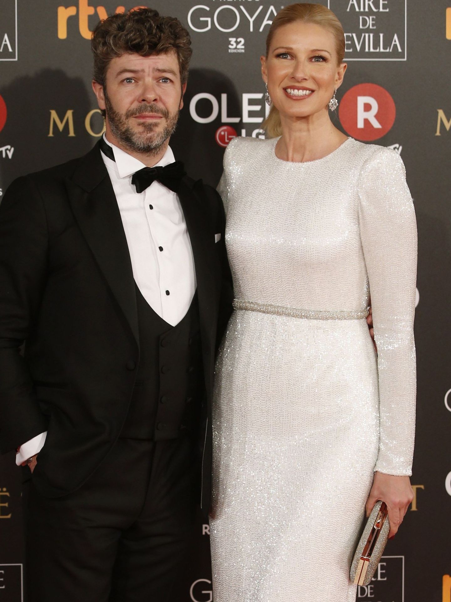 Pablo Heras-Casado y Anne Igartiburu en los Premios Goya. (EFE/Javier Lizón)