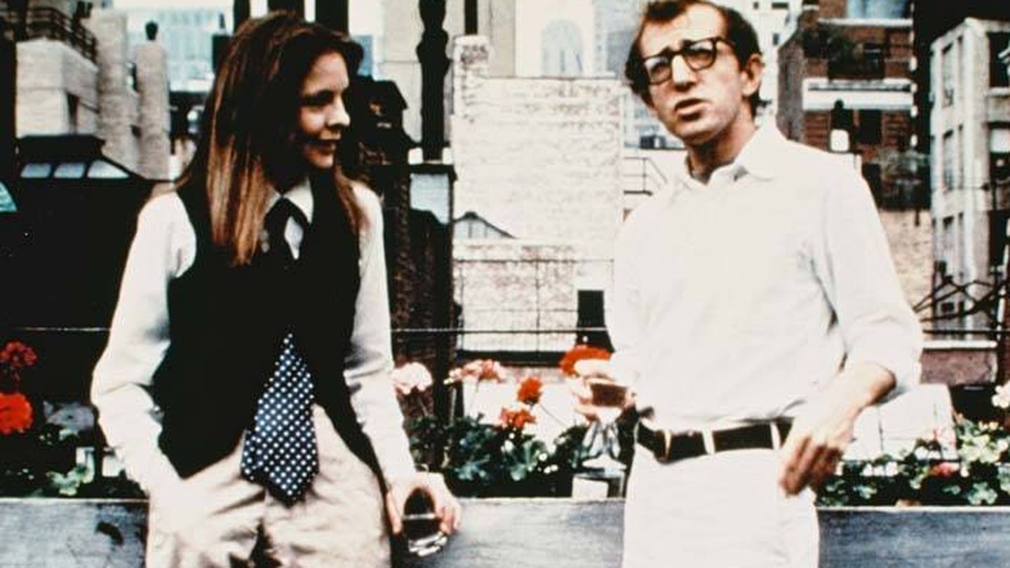 Woody Allen y Diane Keaton, en 'Annie Hall', 1977. (Getty)