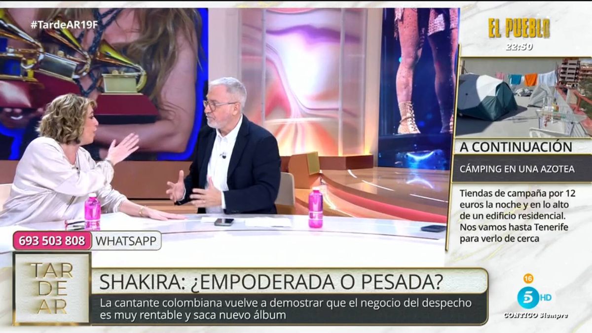Susana Díaz estalla en defensa de Shakira tras el enfado de Sardá en 'TardeAR': "Ahora facturamos"
