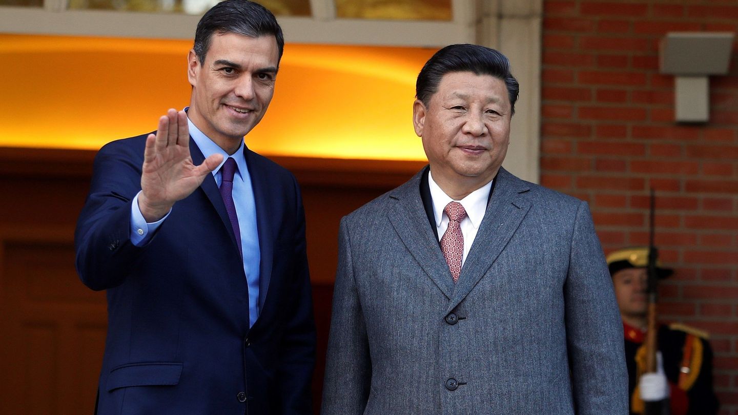 Pedro Sánchez y Xi Jinping. (EFE)