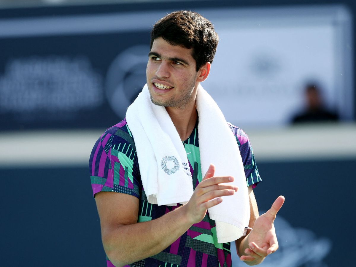 Foto: El tenista español Carlos Alcaraz. (Reuters/Satish Kumar)