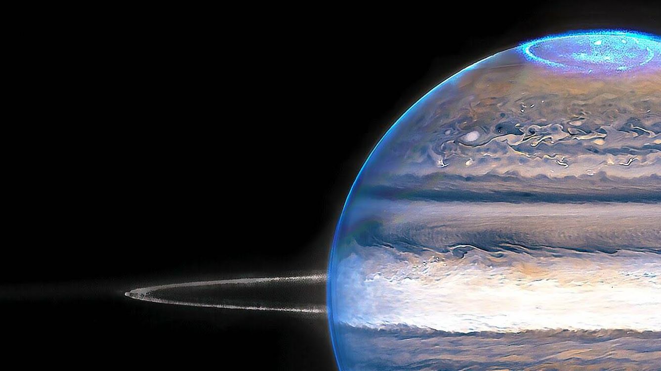 Foto: Jupiter y su anillo. (James Webb)