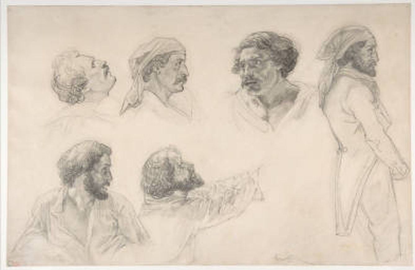 Esbozos de Géricault para 'La balsa de la Medusa'