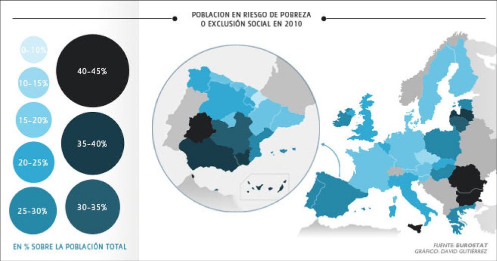 Foto: El mapa de la pobreza en España