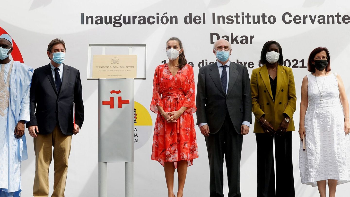 La reina Letizia inauguró el 13 de diciembre del pasado año el Instituto Cervantes de Senegal. (EFE/Francisco Gómez)