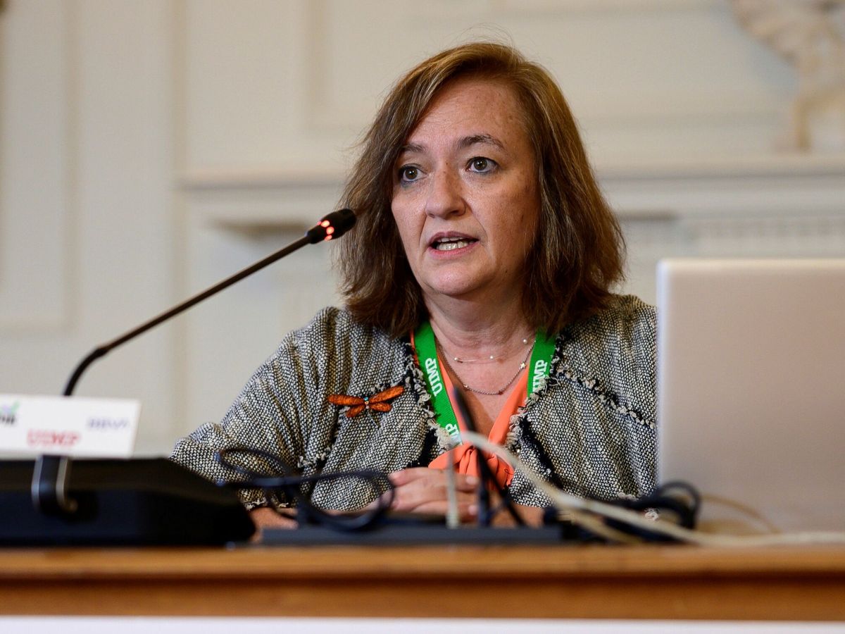 Foto: La presidenta de la AIReF, Cristina Herrero. (EFE/Pedro Puente Hoyos)