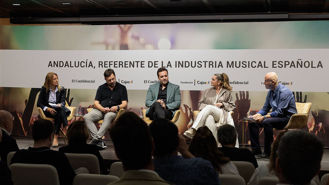 Foto: Segunda mesa de debate ‘Andalucía, referente en la industria musical española’.