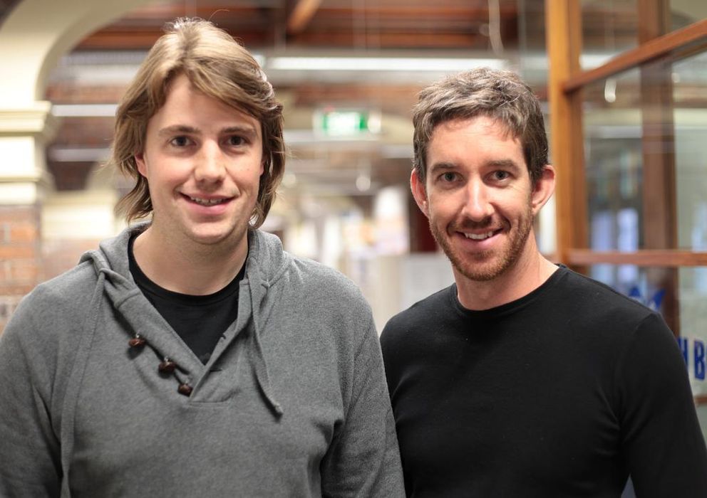 Foto: Mike Cannon-Brookes y Scott Farquhar, fundadores de Atlassian