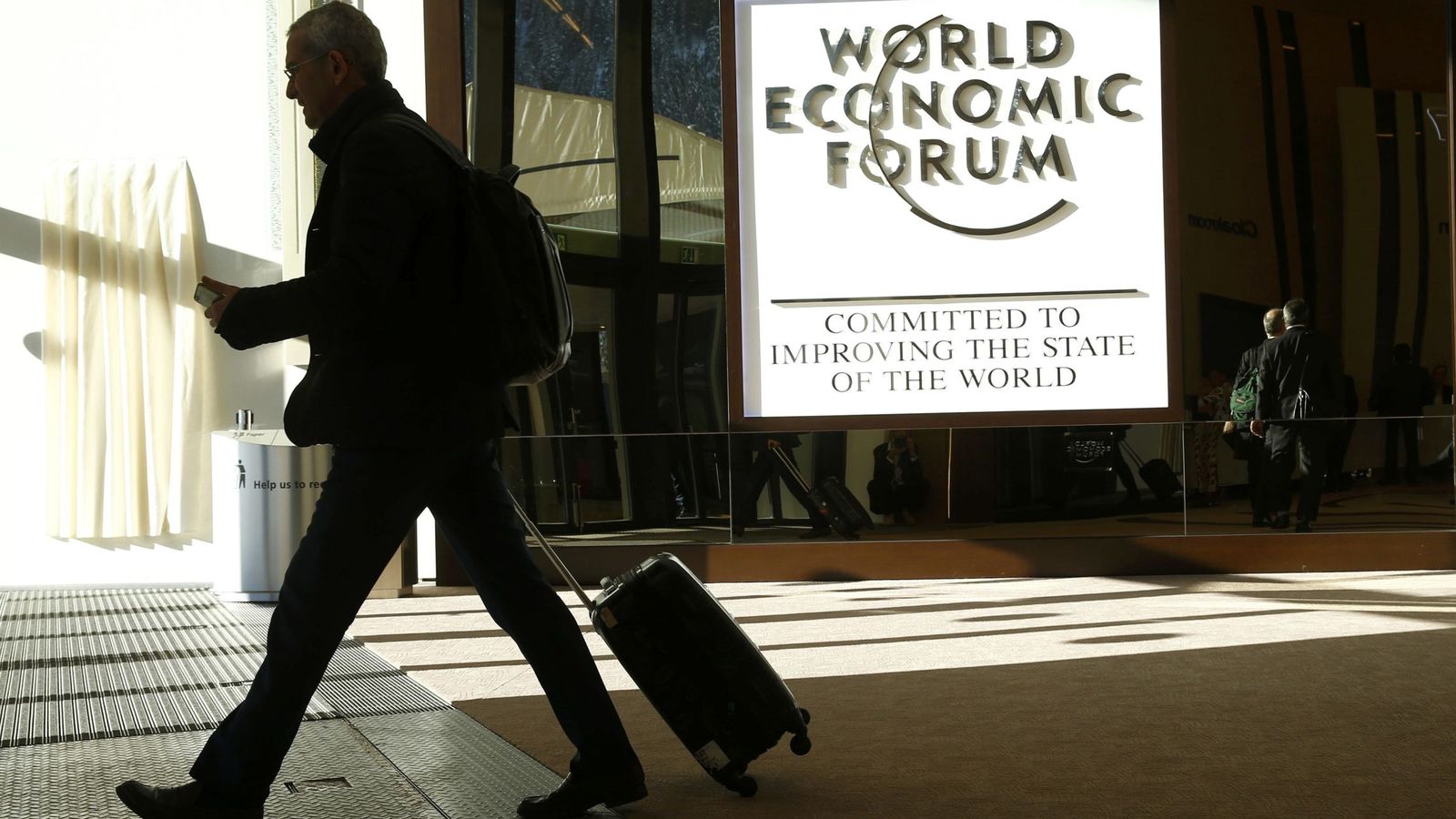 Foto: Entrada al Congreso del Foro Económico Mundial en Davos, Suiza. (Reuters)