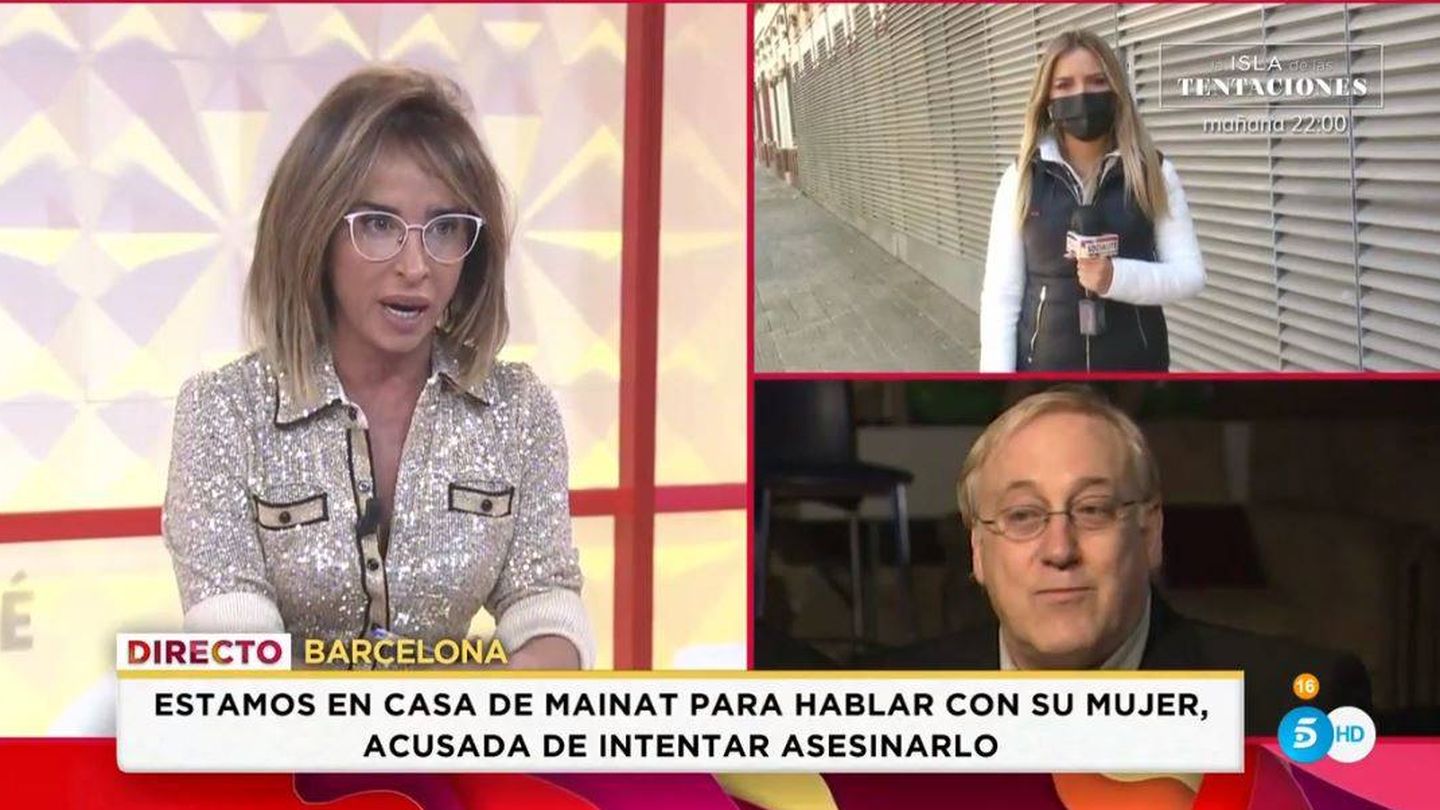 María Patiño, presentadora de 'Socialité'. (Telecinco)