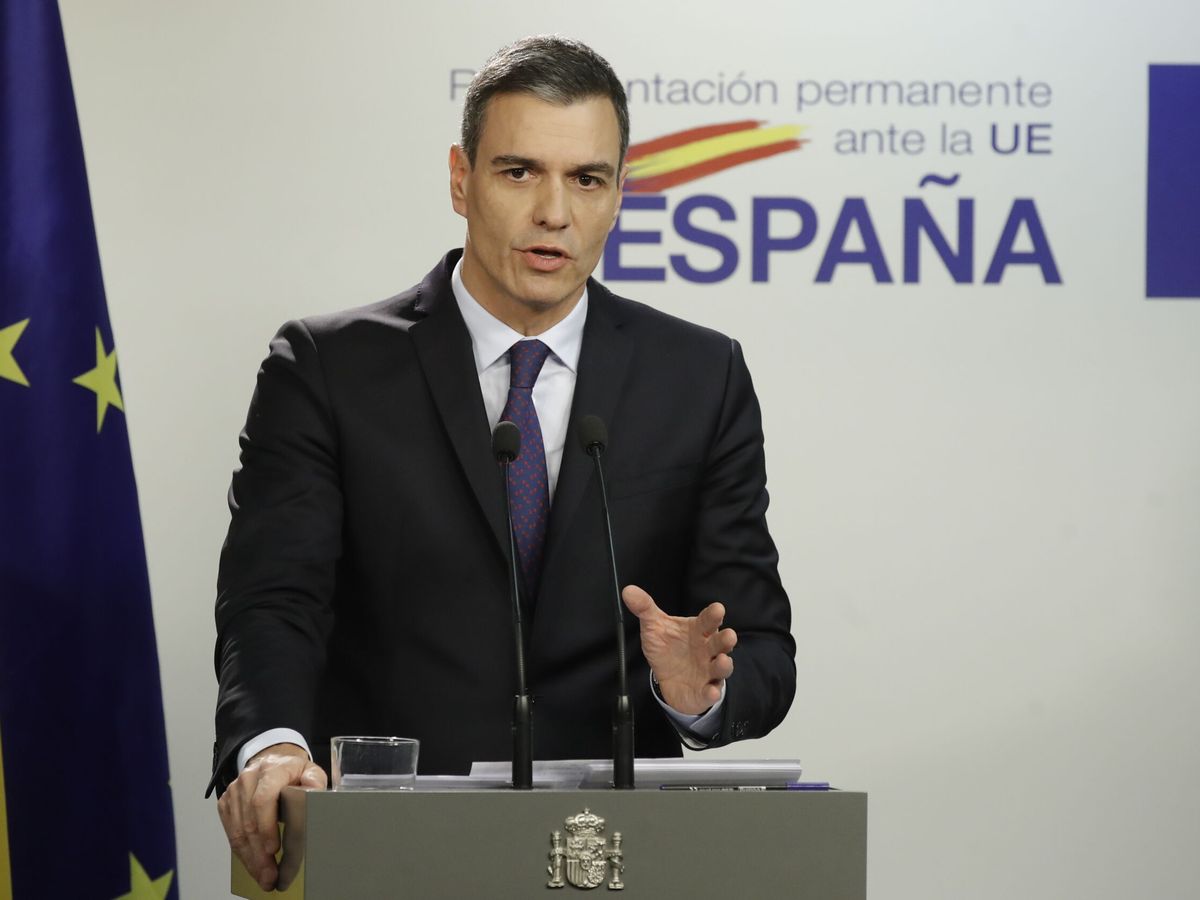 Foto: El presidente de Gobierno, Pedro Sánchez. (EFE/EPA/Olivier Hoslet)