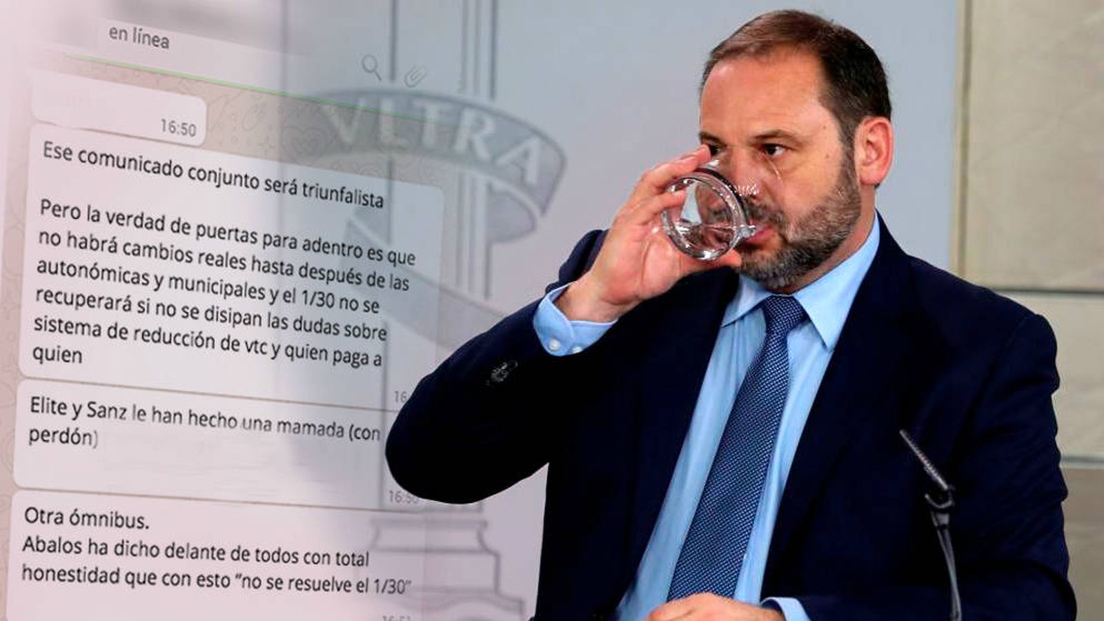 Foto: El ministro de Fomento, José Luis Ábalos. (EFE/Montaje: C. Castellón)