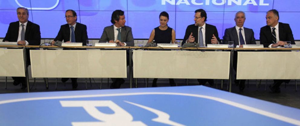 Foto: El duelo Rajoy-Aguirre por los impuestos monopoliza el comité del PP