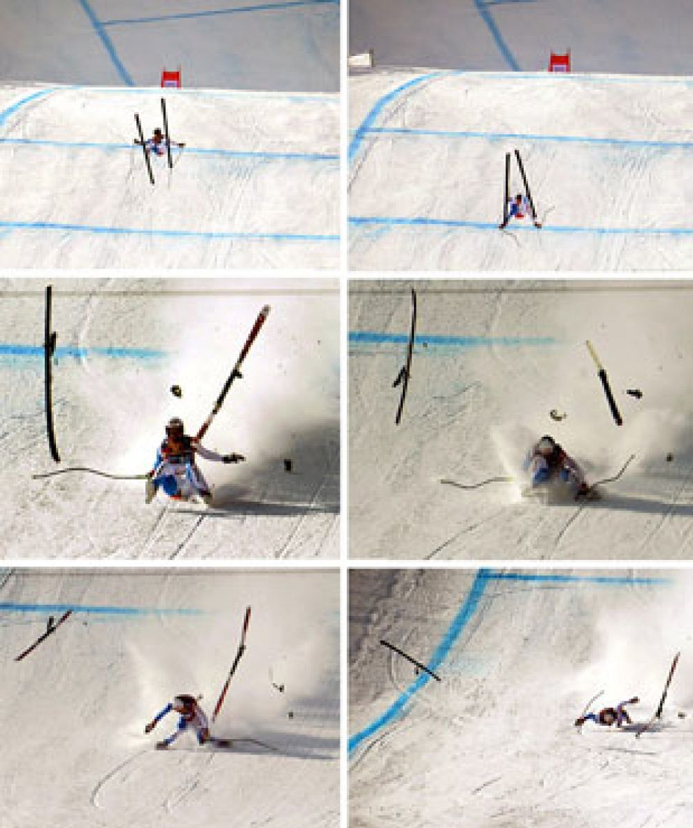 Foto: El esquiador Daniel Albrecht, en coma inducido tras una escalofriante caída