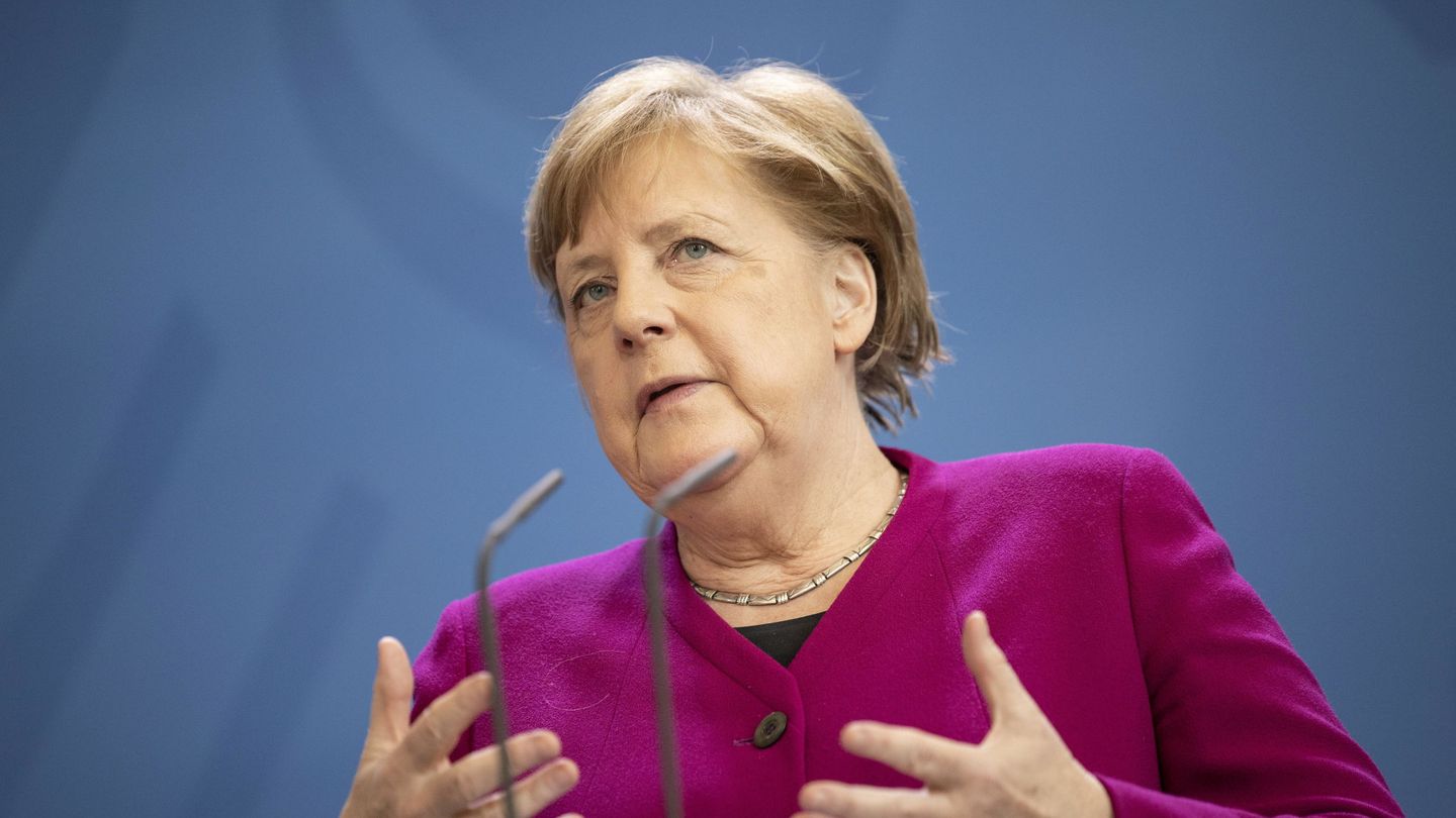 Angela Merkel, este lunes. (Reuters)