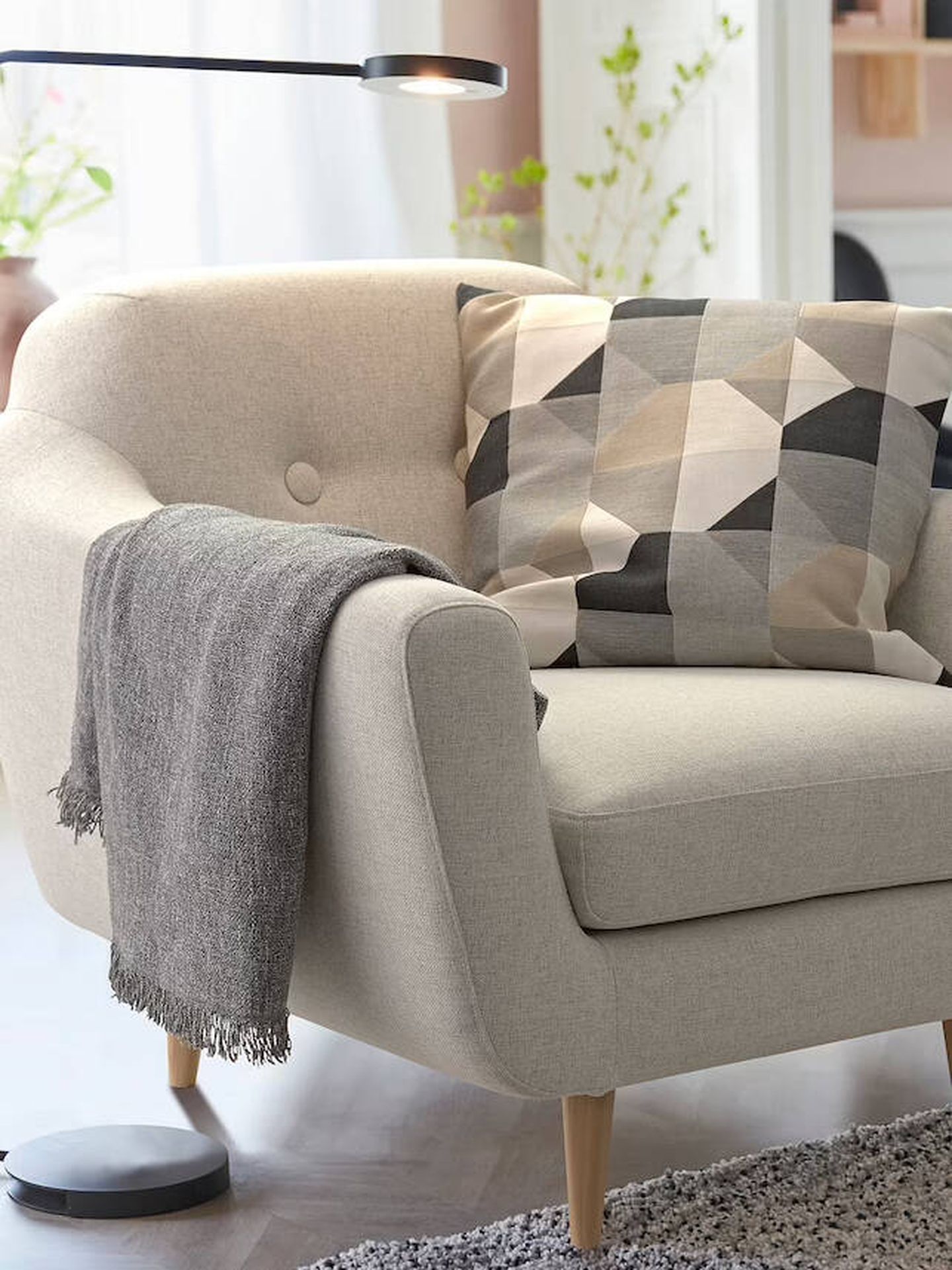 Butaca perfecta para tu salón según el estilo de decoración. (Cortesía/Ikea)