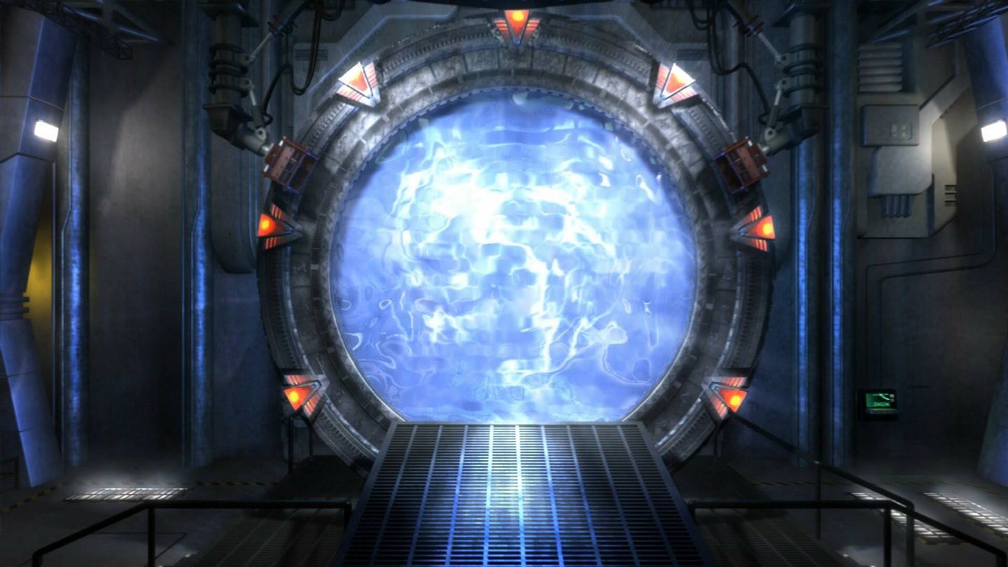 No, aunque pudieras conseguir la cantidad de energía necesaria para crear un agujero negro, no podrías crear un portal que conectara la Tierra con ninguna otra parte. (Stargate)