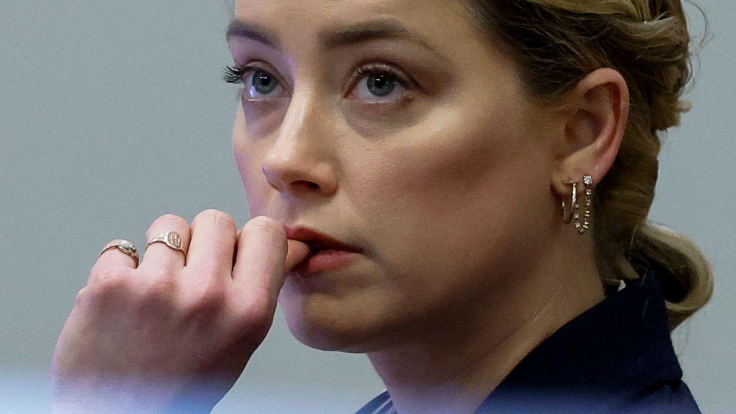 Amber Heard en el juicio. (Reuters)     