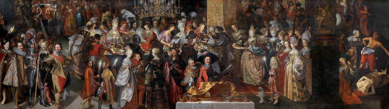 Degollación de San Juan Bautista y banquete de Herodes. Bartholomäus Strobel. 1630-33.