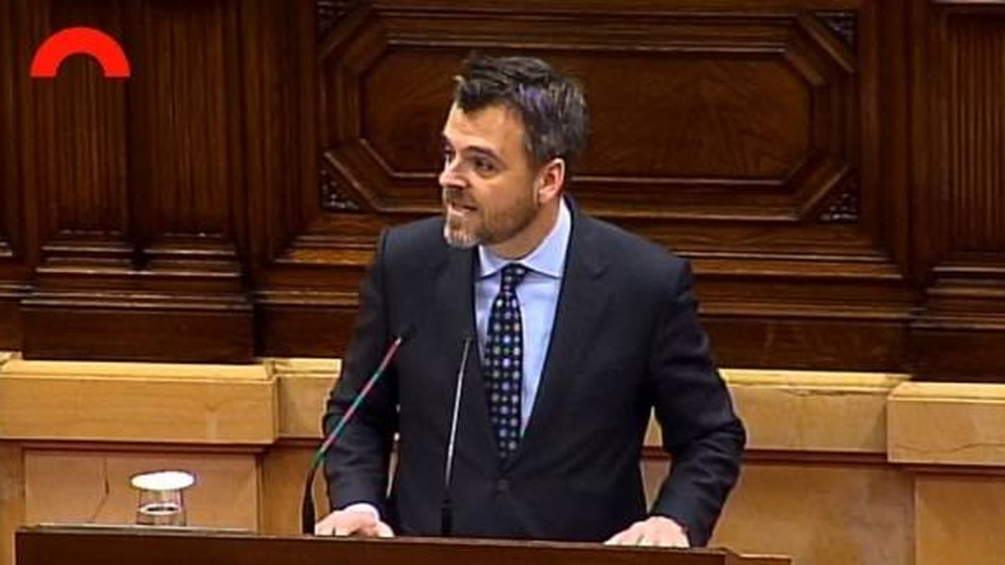 Jordi Cuminal, de Junts pel Sí, en el Parlament de Catalunya. (Parlament)