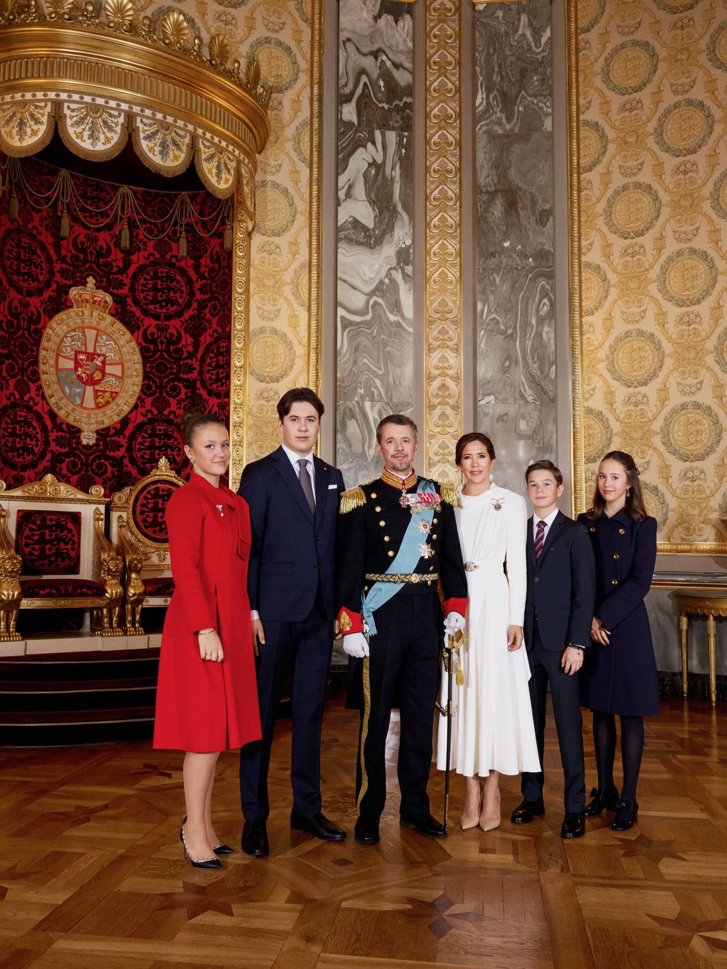 La familia al completo. (Casa Real danesa)
