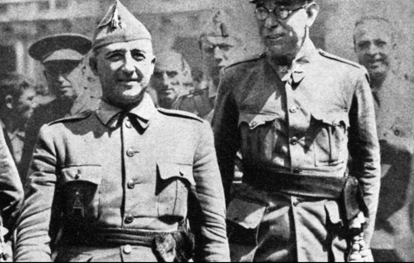 Franco y el general Emilio Mola.