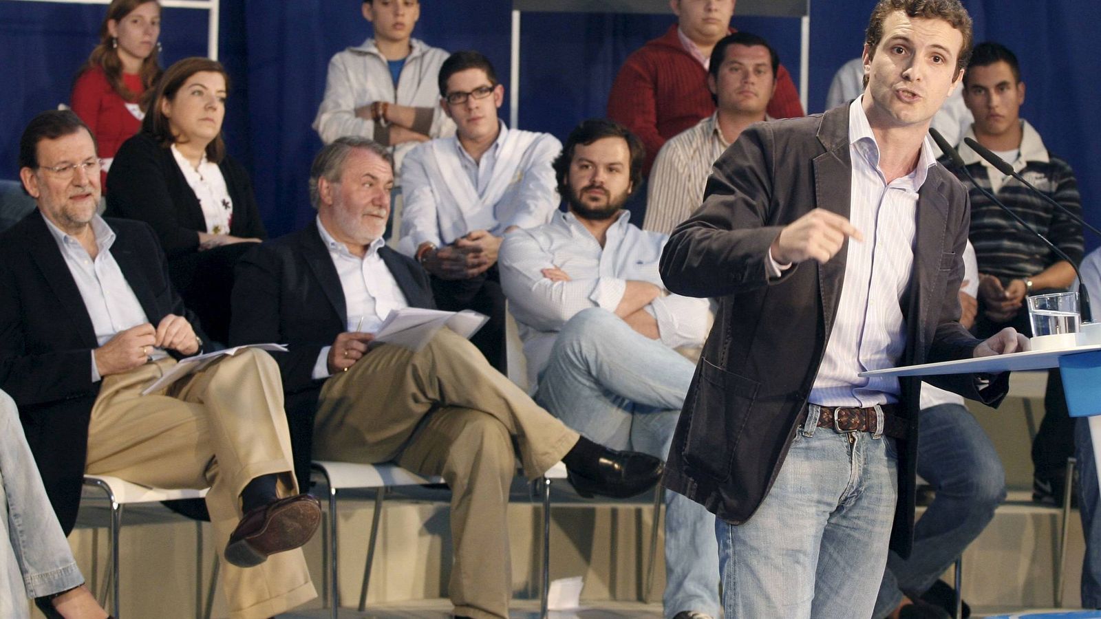 Foto: Pablo Casado y Mariano Rajoy en una imagen de archivo. (Efe)