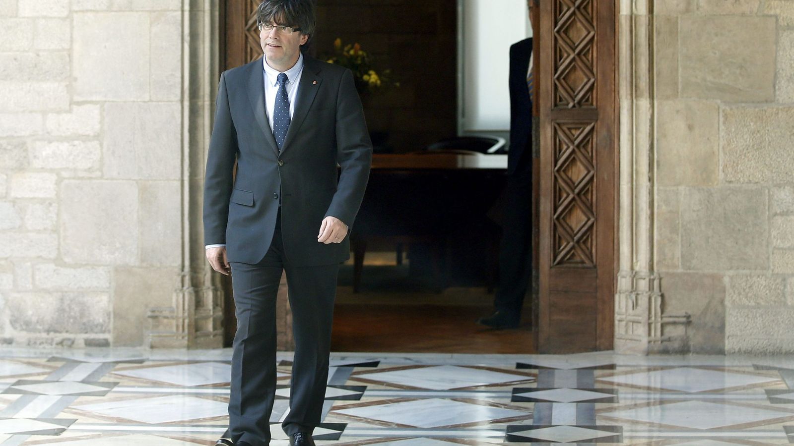 Foto: Primera audiencia del presidente de la Generalitat, Carles Puigdemont. (EFE)