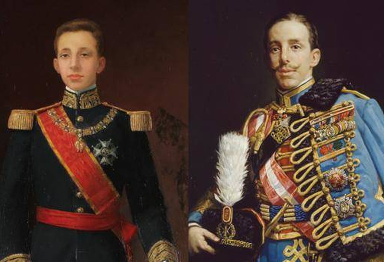 Dos retratos del rey Alfonso XIII