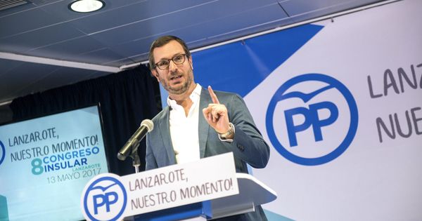 Foto: Javier Maroto, durante una reciente intervención en un acto del PP. (EFE)
