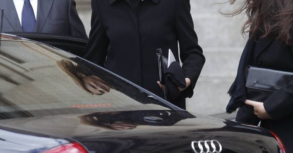 Foto: La infanta Cristina, saliendo del funeral de don Juan de Borbón. (Getty)