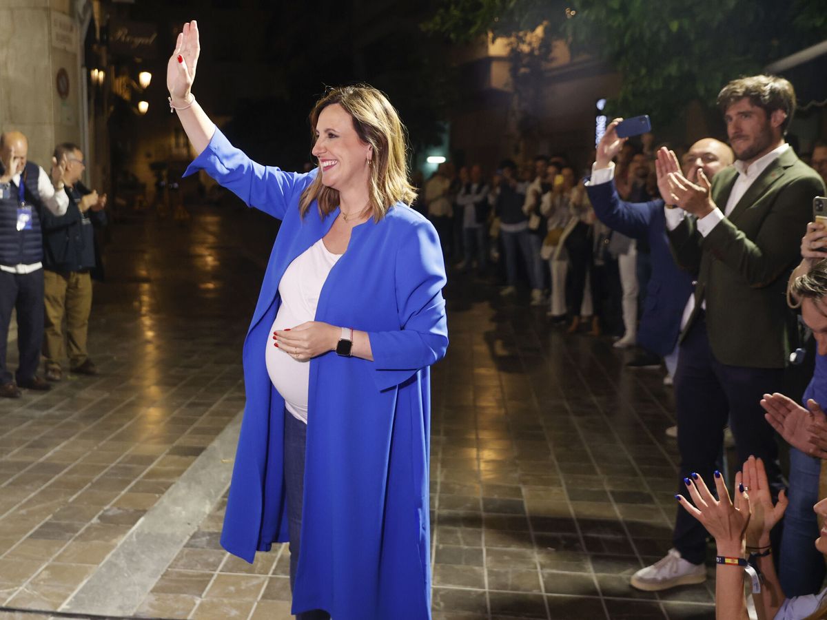 Foto: María José Catalá, en la noche electoral. (EFE/Kai Försterling)