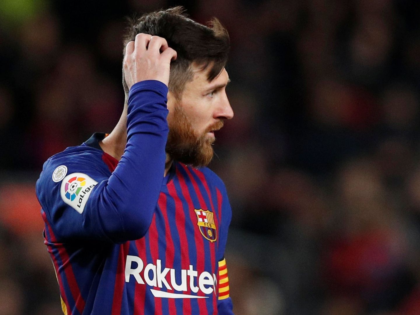 Messi, con el Barcelona. (Reuters) 
