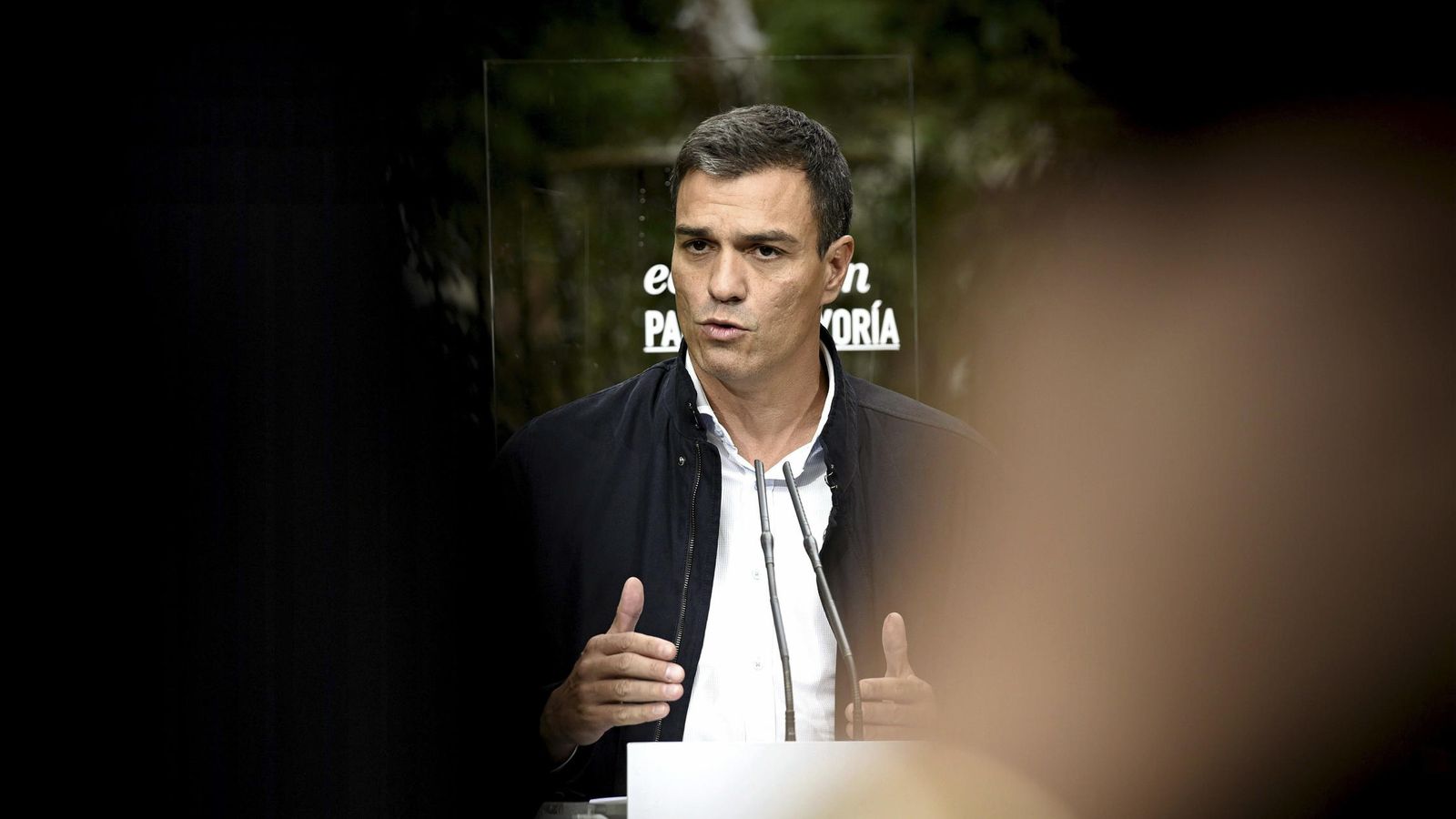Foto: Pedro Sánchez, en la presentación, el pasado 7 de septiembre, del documento educativo del PSOE. (EFE)