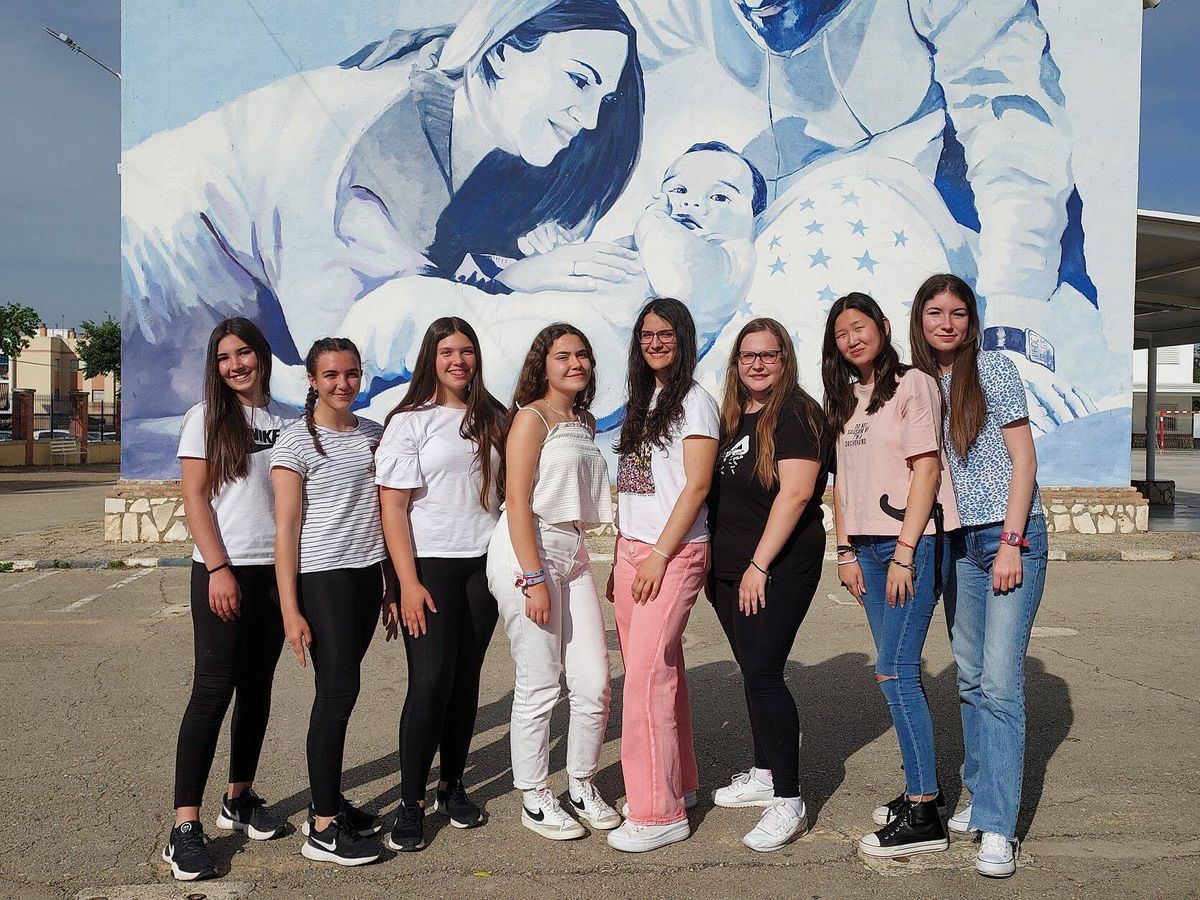 Foto: Alumnas emprendedoras del Colegio SAFA Écija.
