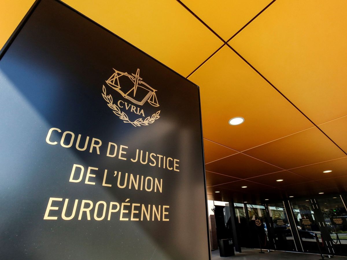 Foto: Imagen de archivo de la entrada del Tribunal de Justicia de la Unión Europea (TJUE) en Luxemburgo. (EFE)