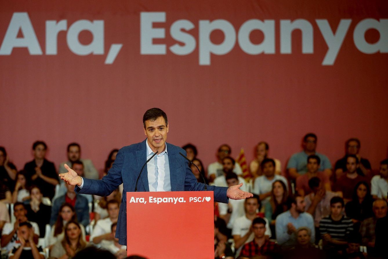Pedro Sánchez, en un acto del PSOE. (EFE)